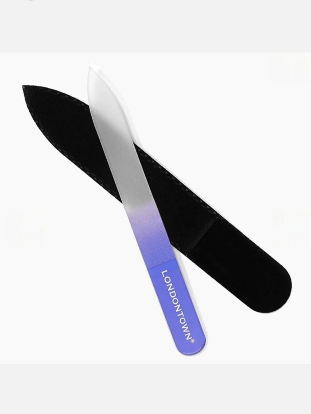 Londontown Lilac Glass Nail File ~ NWT